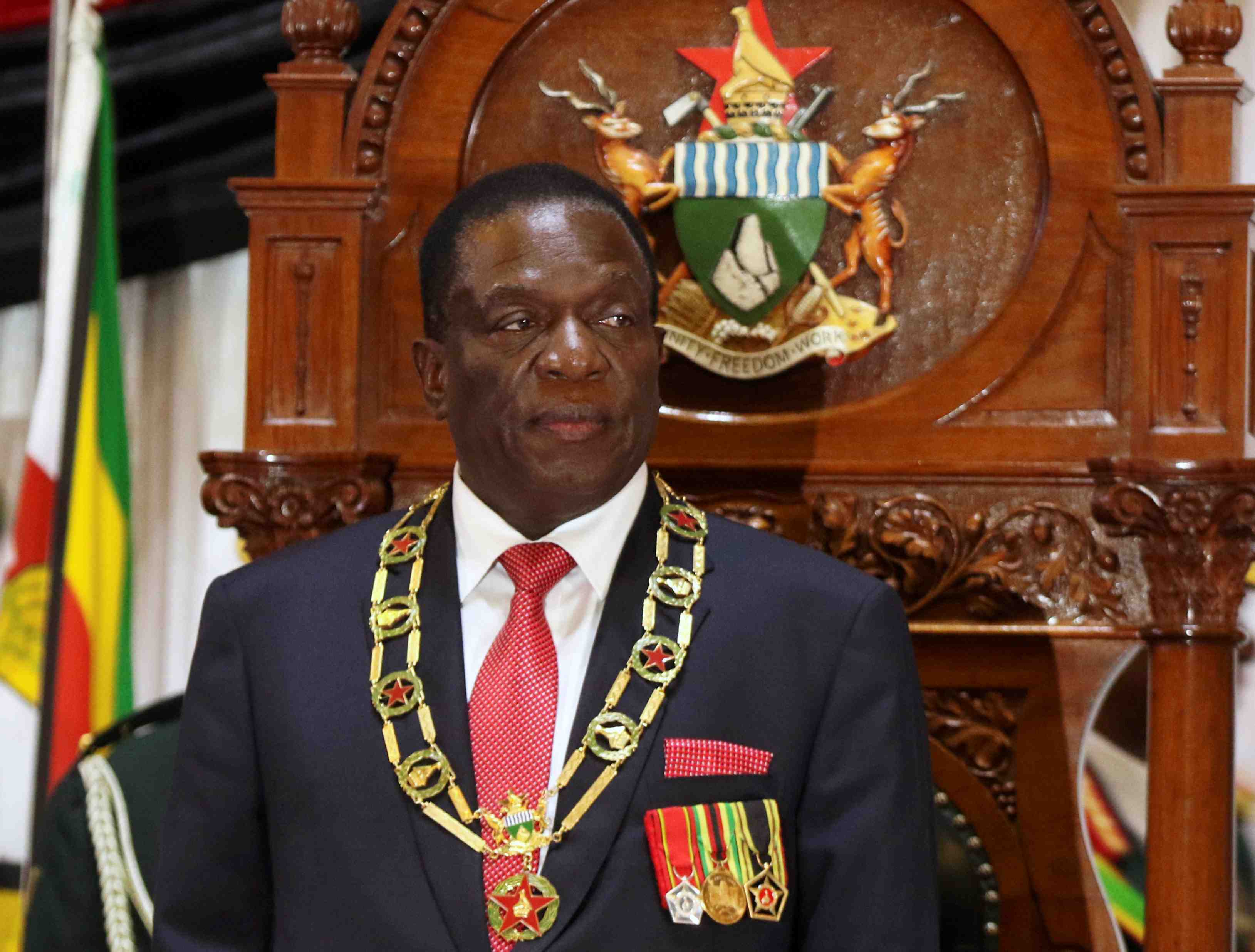 Elections "dans quatre a cinq mois" au zimbabwe, dit mnangagwa