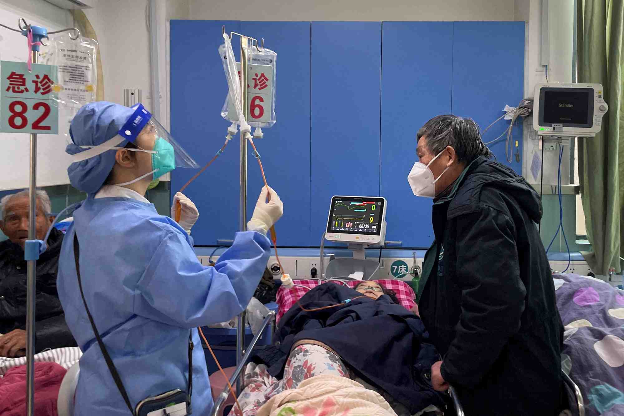 Un hopital de shanghai durant la pandemie de covid-19
