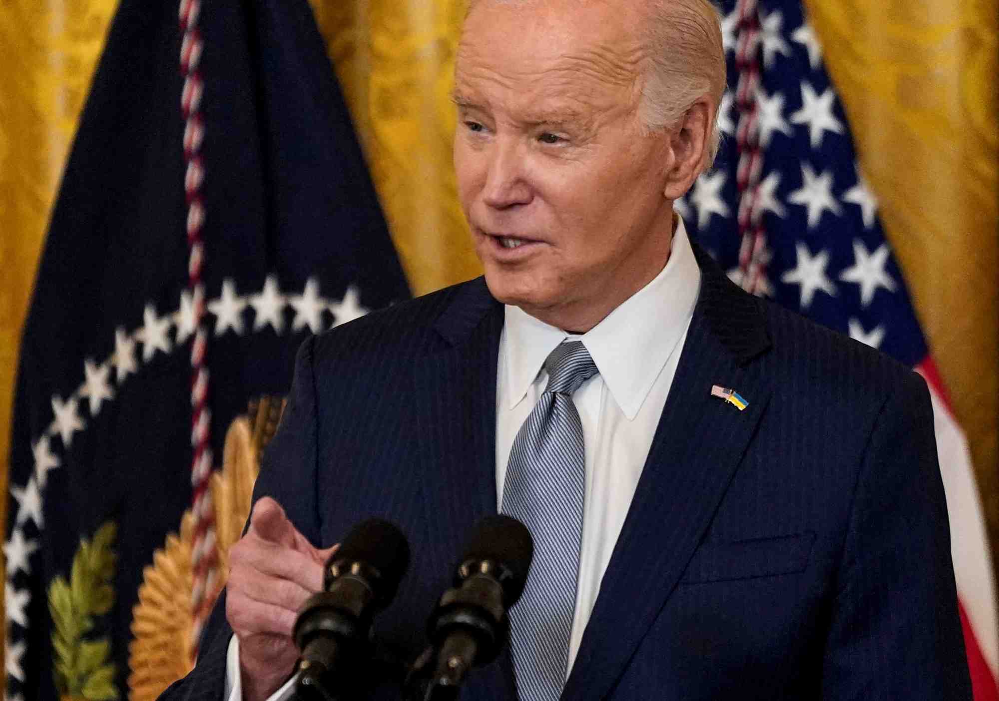 Le president americain joe biden a la maison blanche a washington