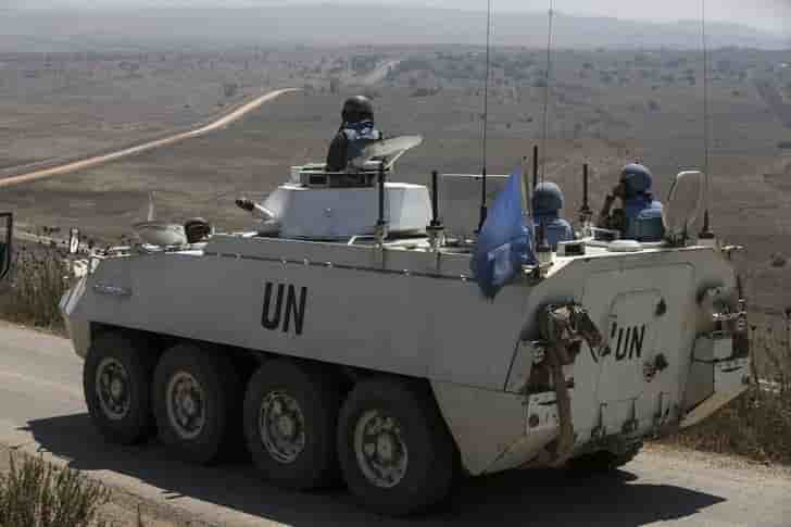 Les casques bleus quittent des positions sur le Golan