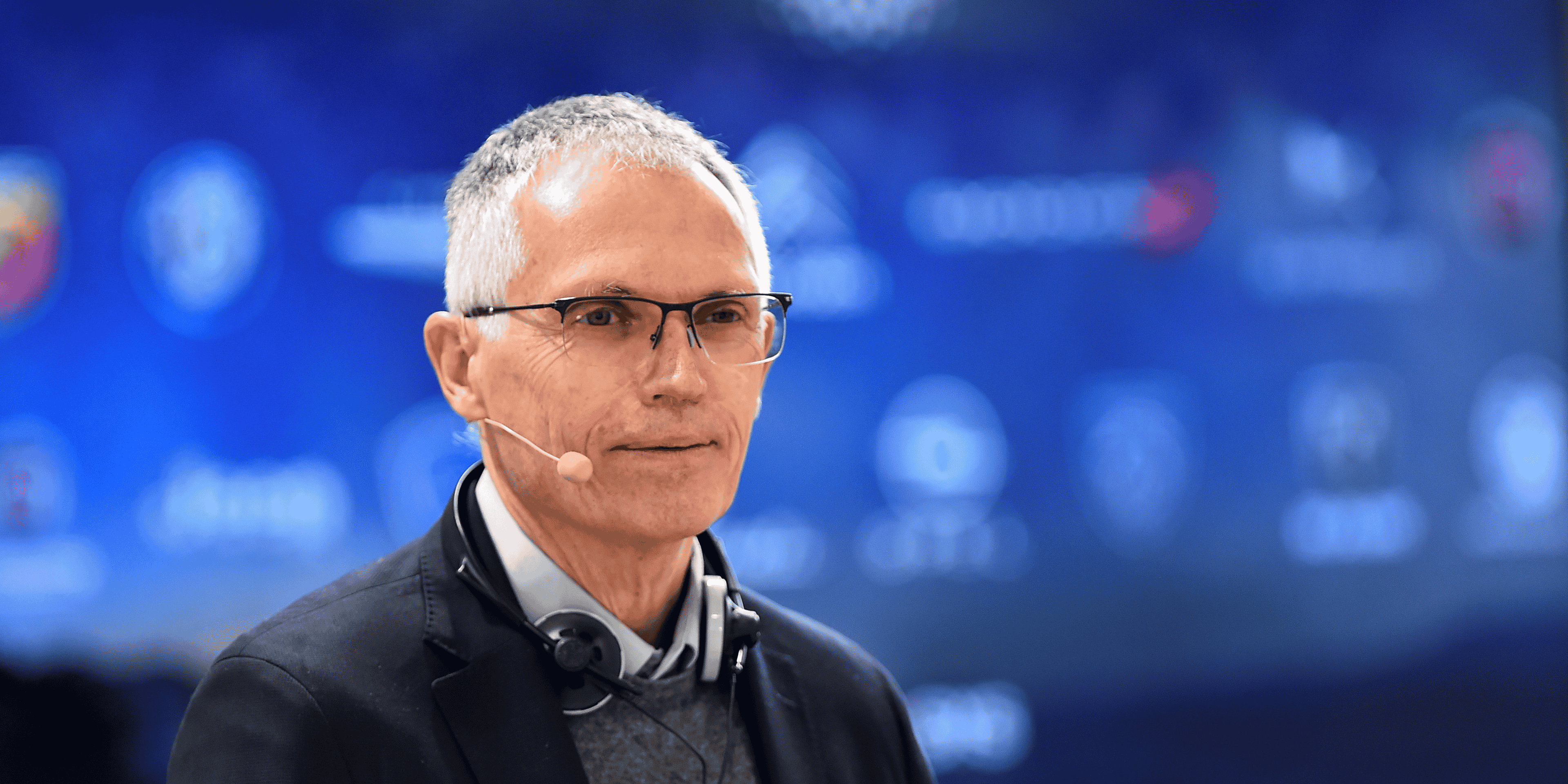 Le directeur general de stellantis, carlos tavares, lors d'une conference de presse