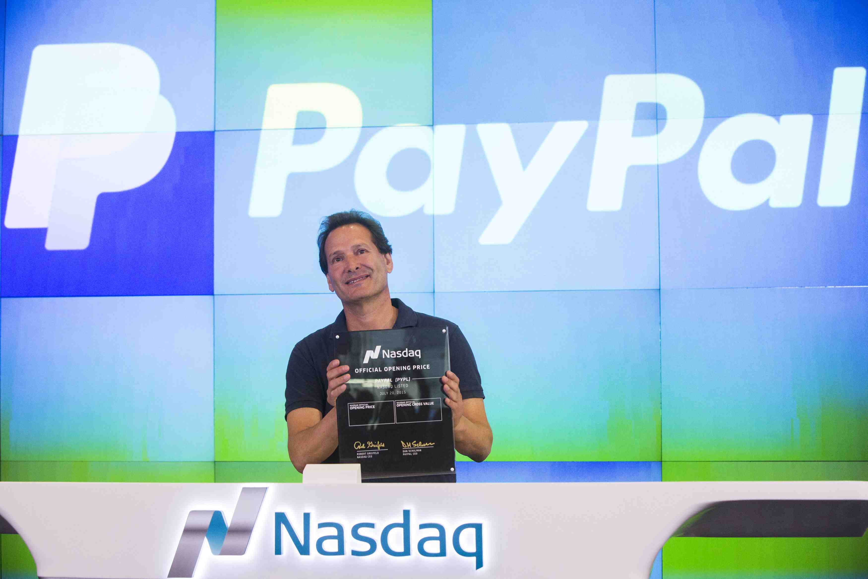 Paypal en nette hausse pour son retour sur le nasdaq