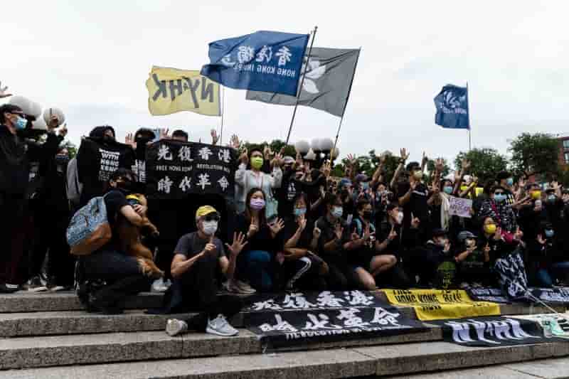 Hong kong: au moins trois arrestations a l'occasion de l'anniversaire des manifestations de 2019
