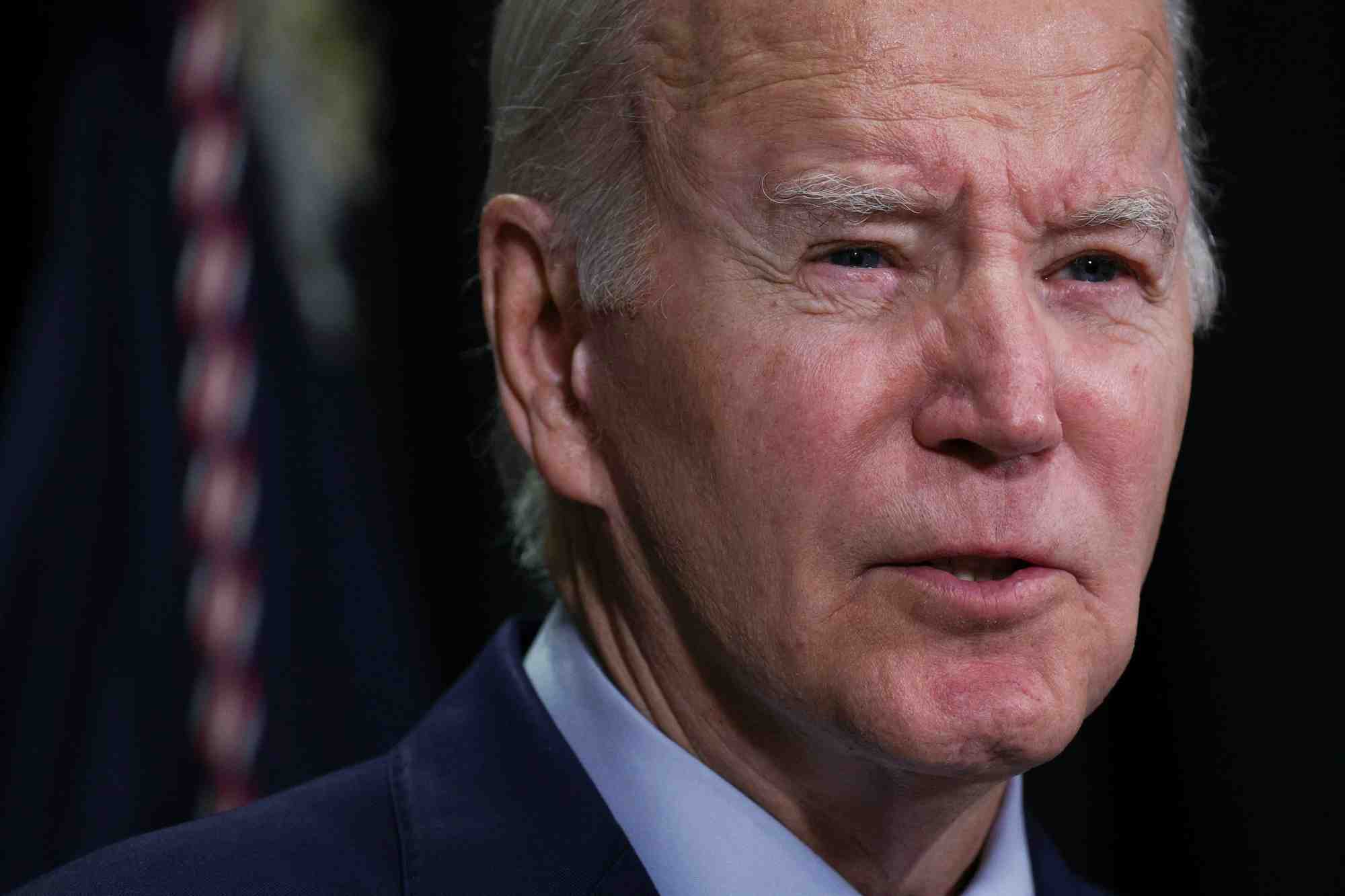 Le president americain joe biden prononce un discours a nantucket, massachusetts, apres un accord d'echange d'otages et de prisonniers entre le hamas et israel