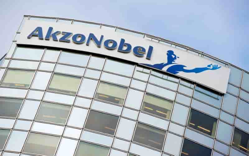 File photo: akzo nobel's logo is seen in amsterdam