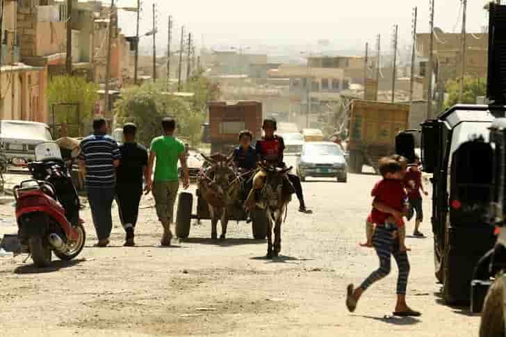 Premiere livraison d'aide majeure a mossoul-ouest en 3 ans
