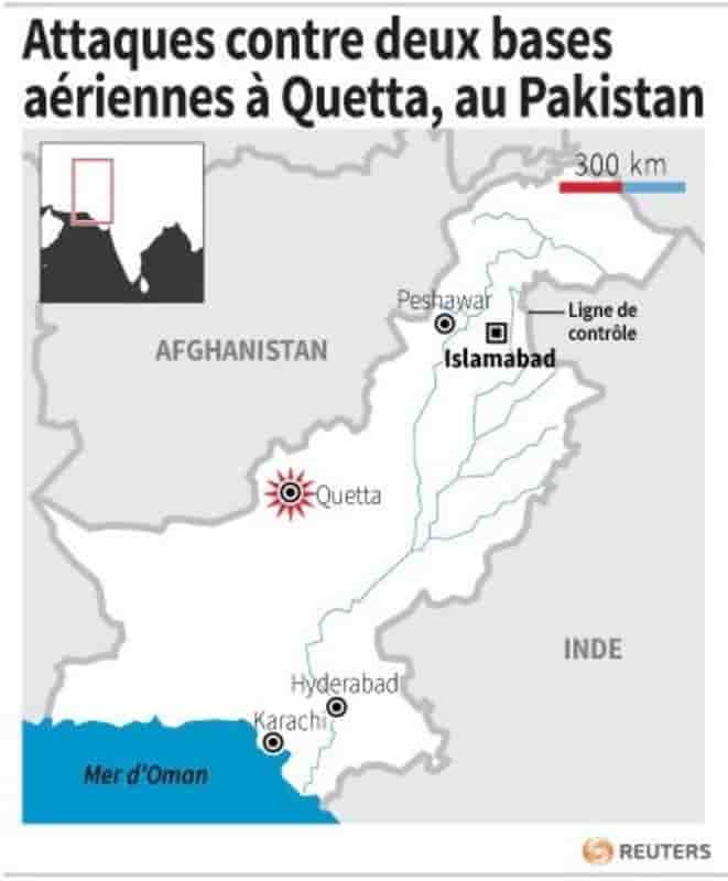 Dix taliban tués pendant l'attaque d'aéroports au Pakistan