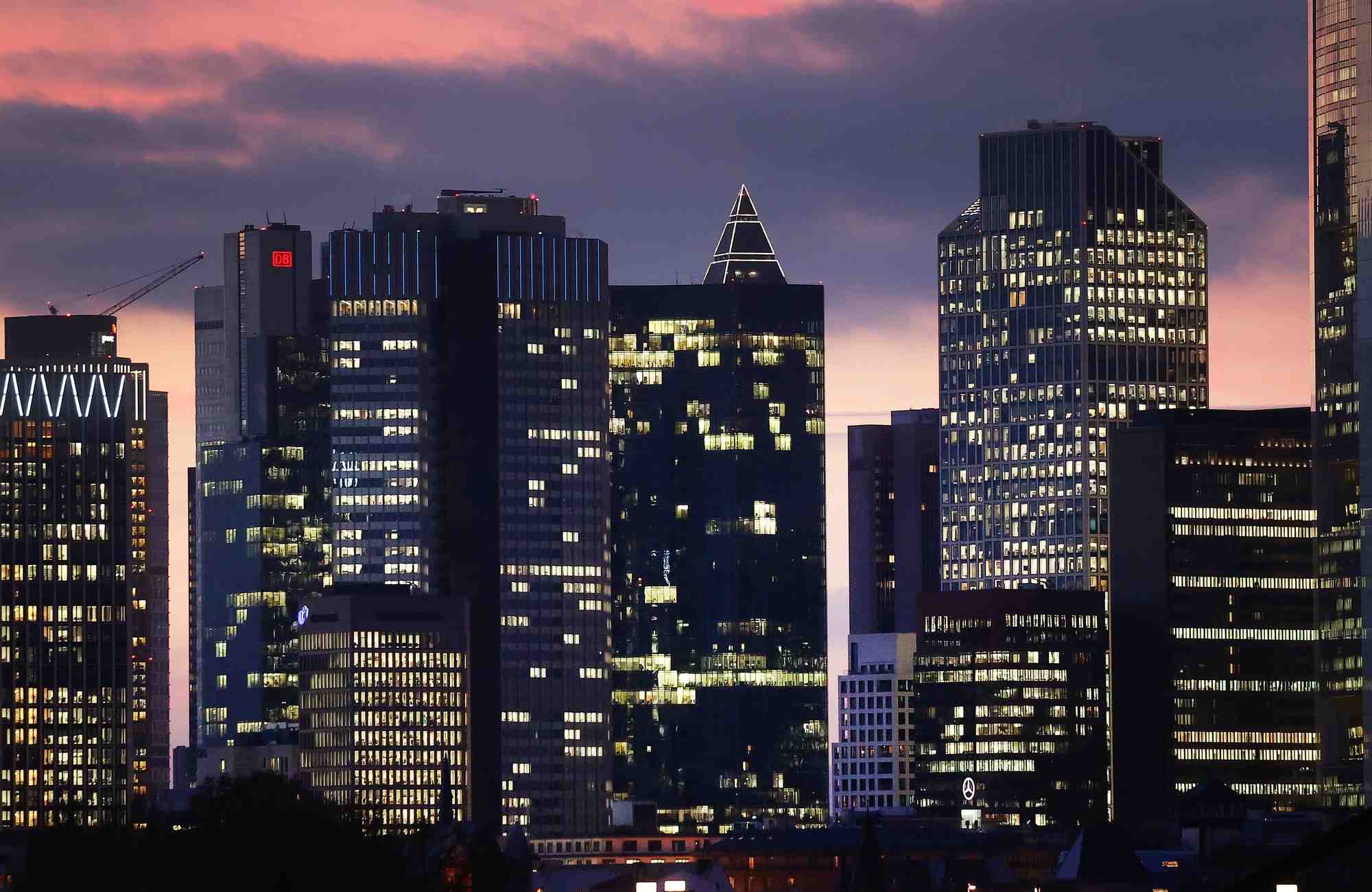 Le quartier d'affaires de francfort