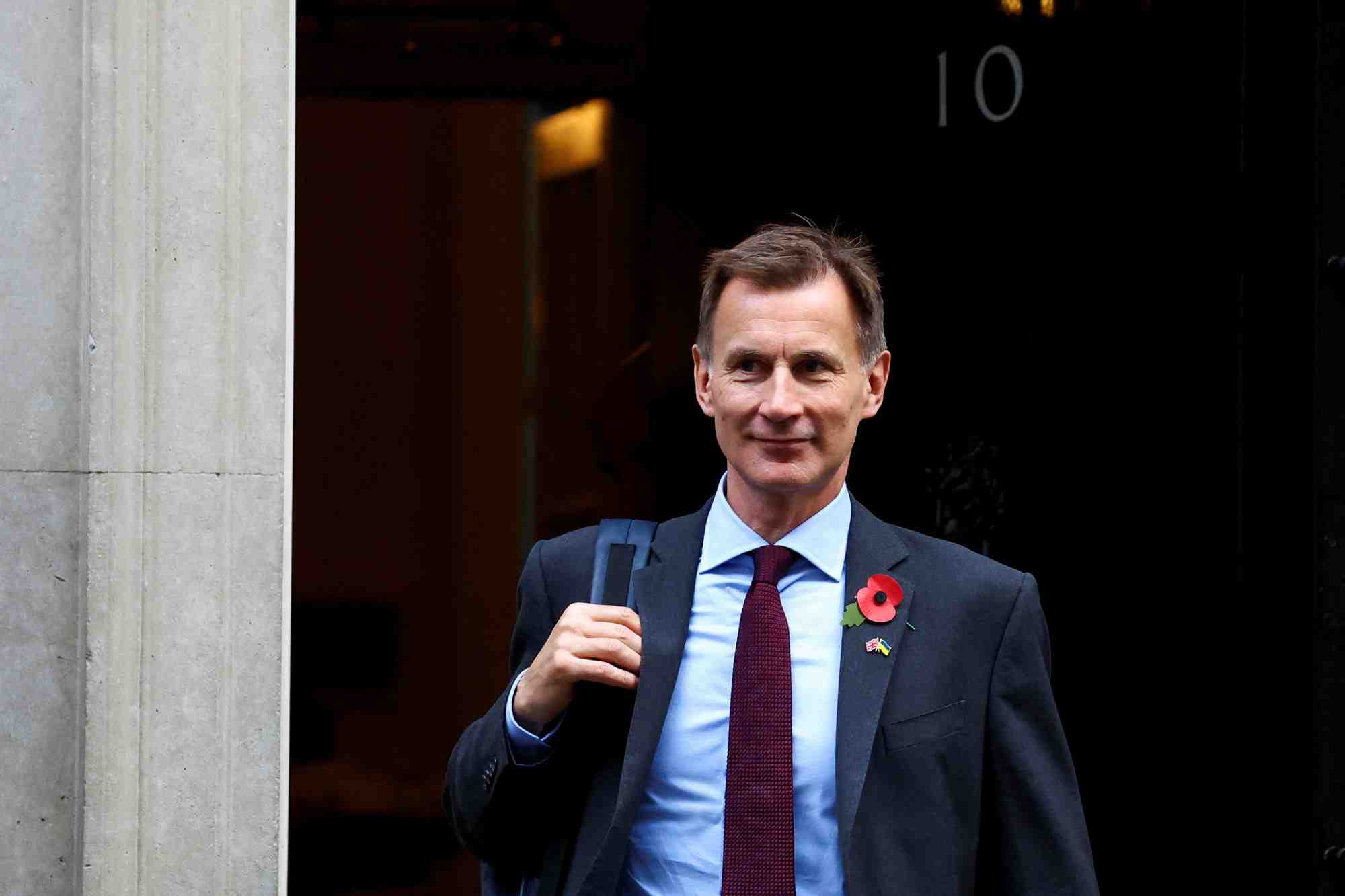 Le ministre britannique des finances, jeremy hunt a londres