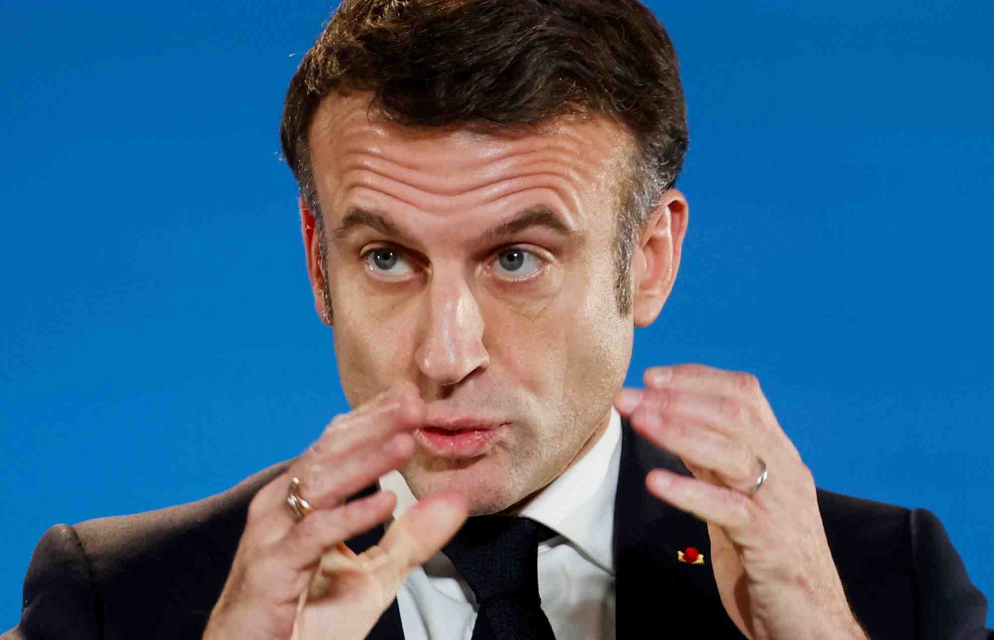 Le president francais emmanuel macron