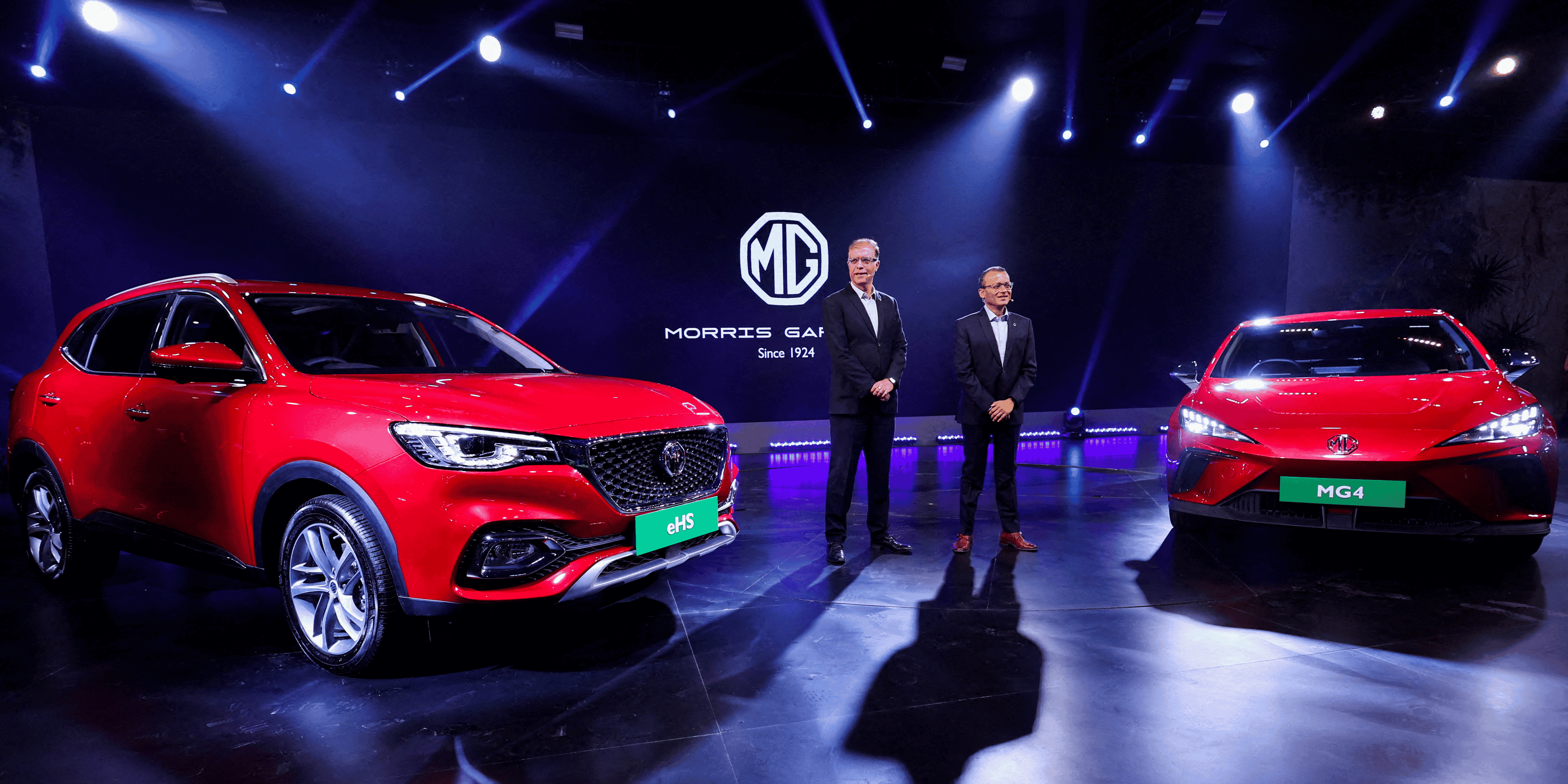 Mg motor india presente des modeles a l'auto expo 2023 a greater noida, inde