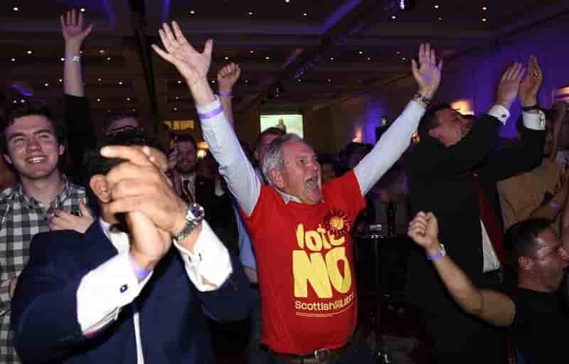 Le "non" en tête en Ecosse après dépouillement de 60% des voix