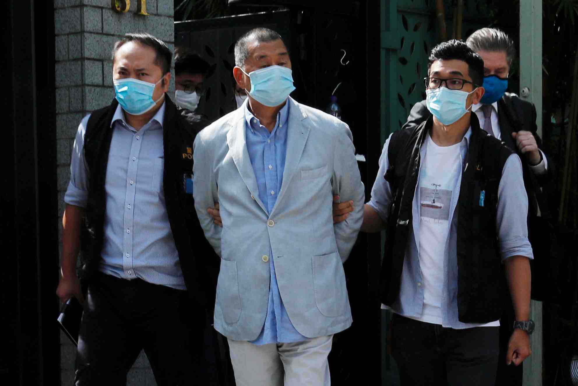 Hong kong: arrestation du patron de presse et activiste jimmy lai