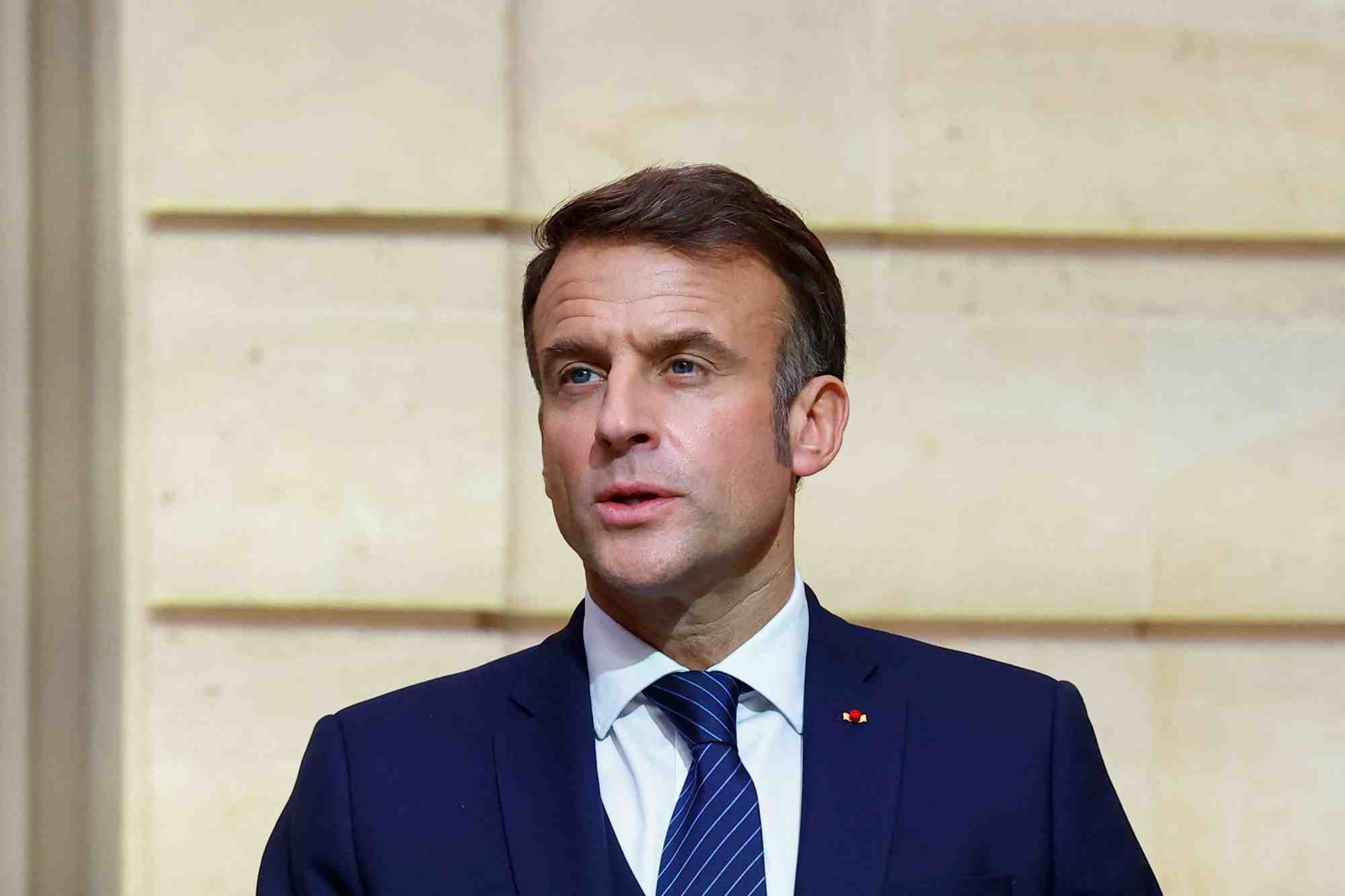Le secretaire general de l'otan, m. rutte, rencontre le president francais, m. macron, a paris