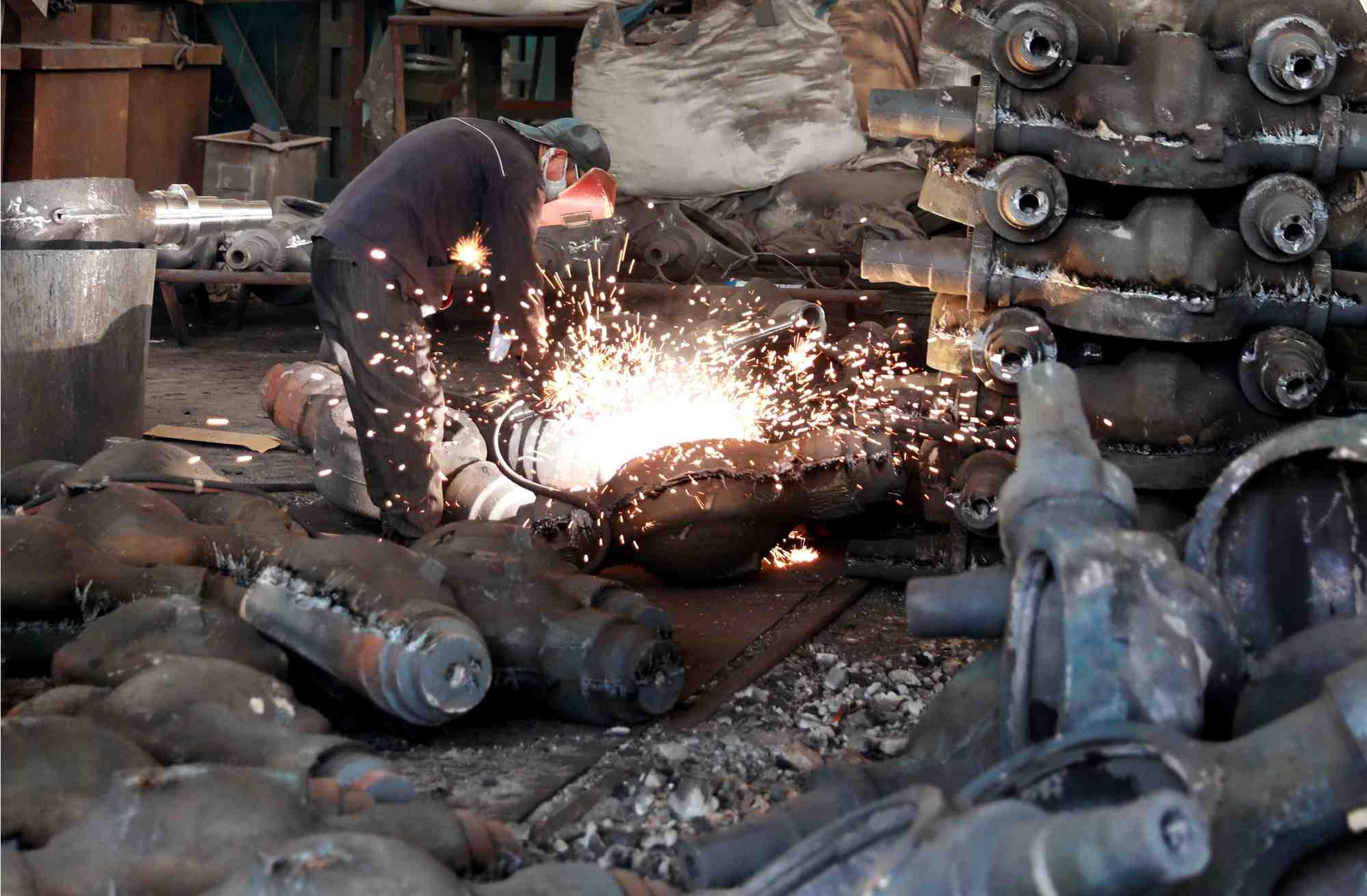 Atelier de fabrication d'accessoires automobiles a huaibei, dans la province d'anhui