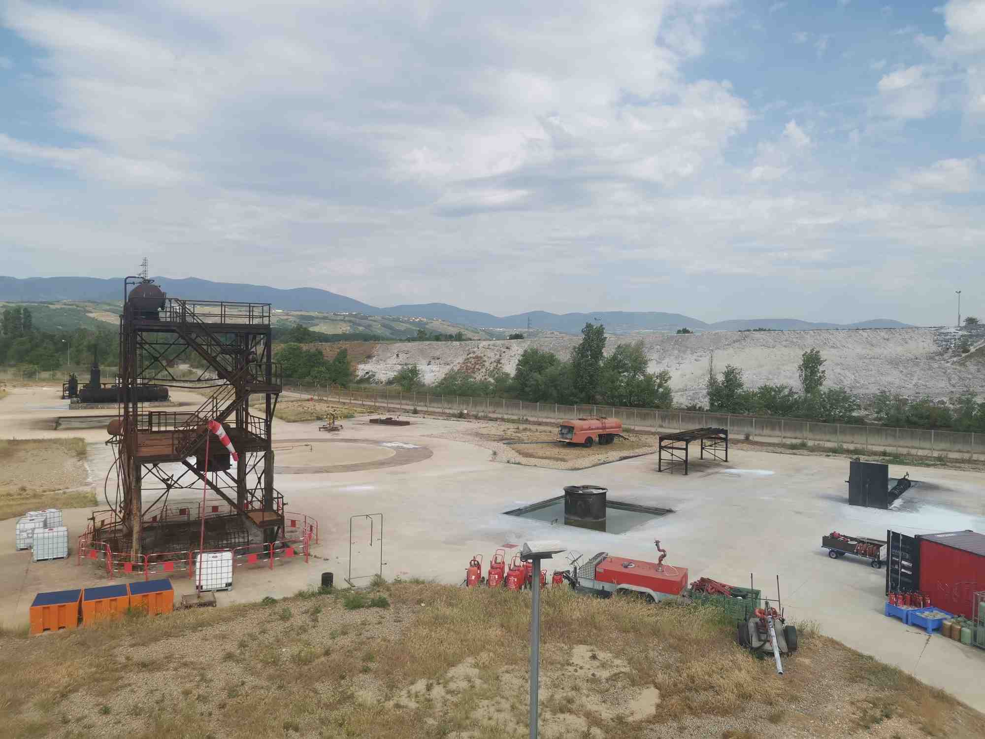 Gesip délivre des formations aux risques industriels sur son site de Roussillon (Isère).