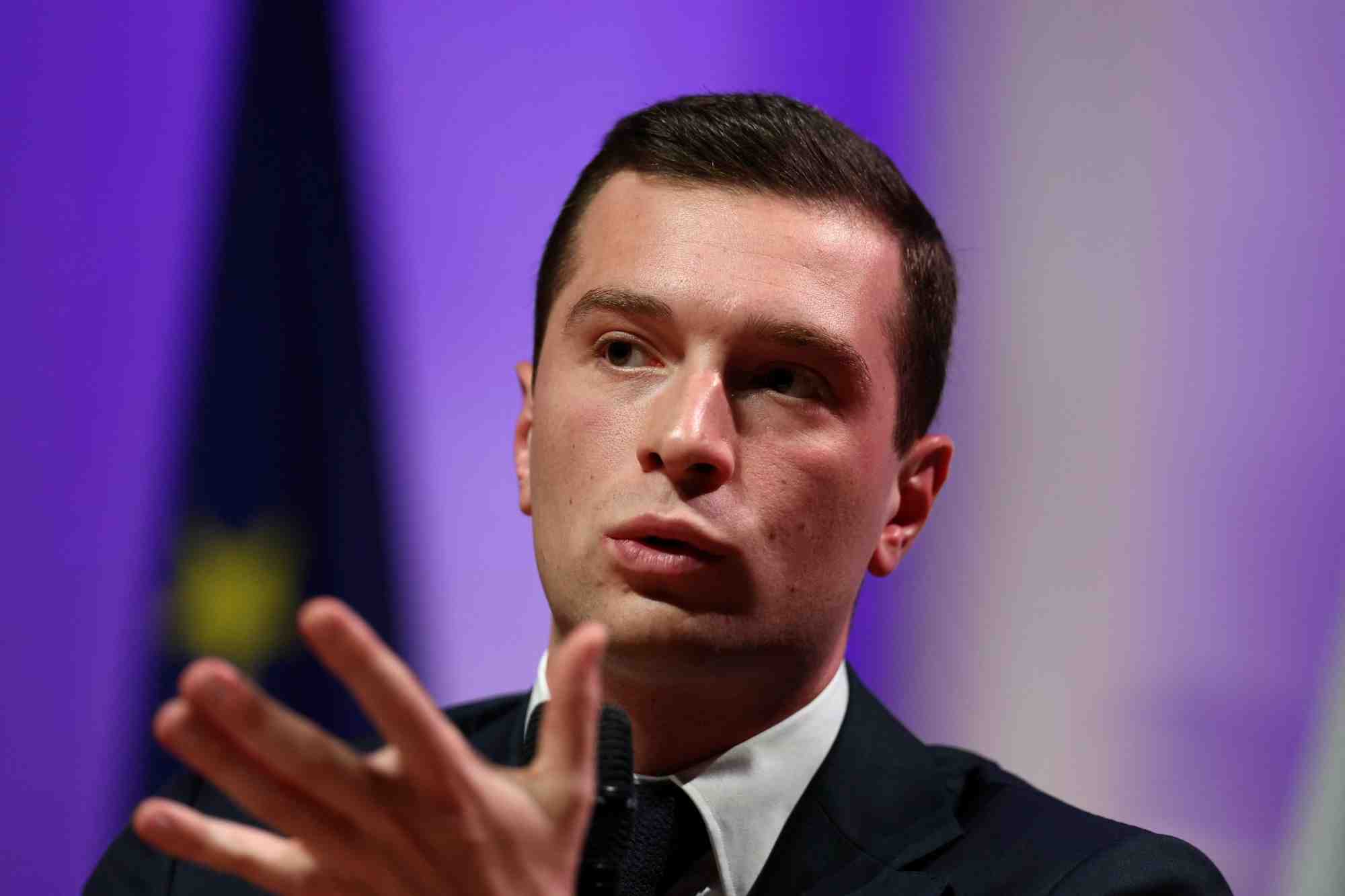 Jordan bardella, president du rassemblement national (rn)