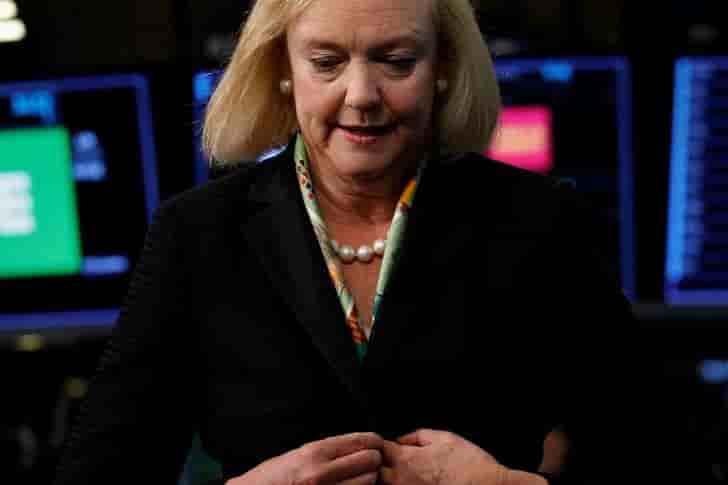 Hpe: l'annonce surprise du depart de whitman fait plonger le titre
