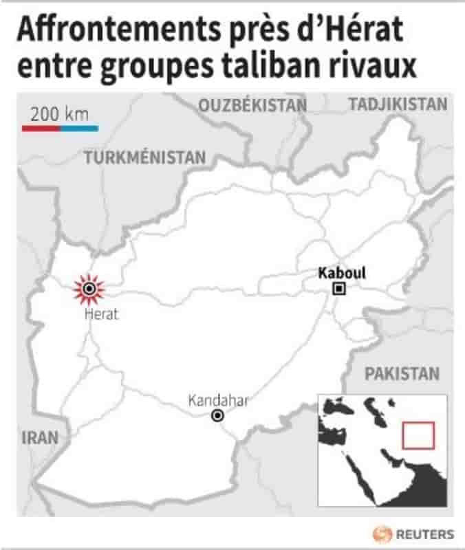 Affrontements pres d’herat entre groupes taliban rivaux