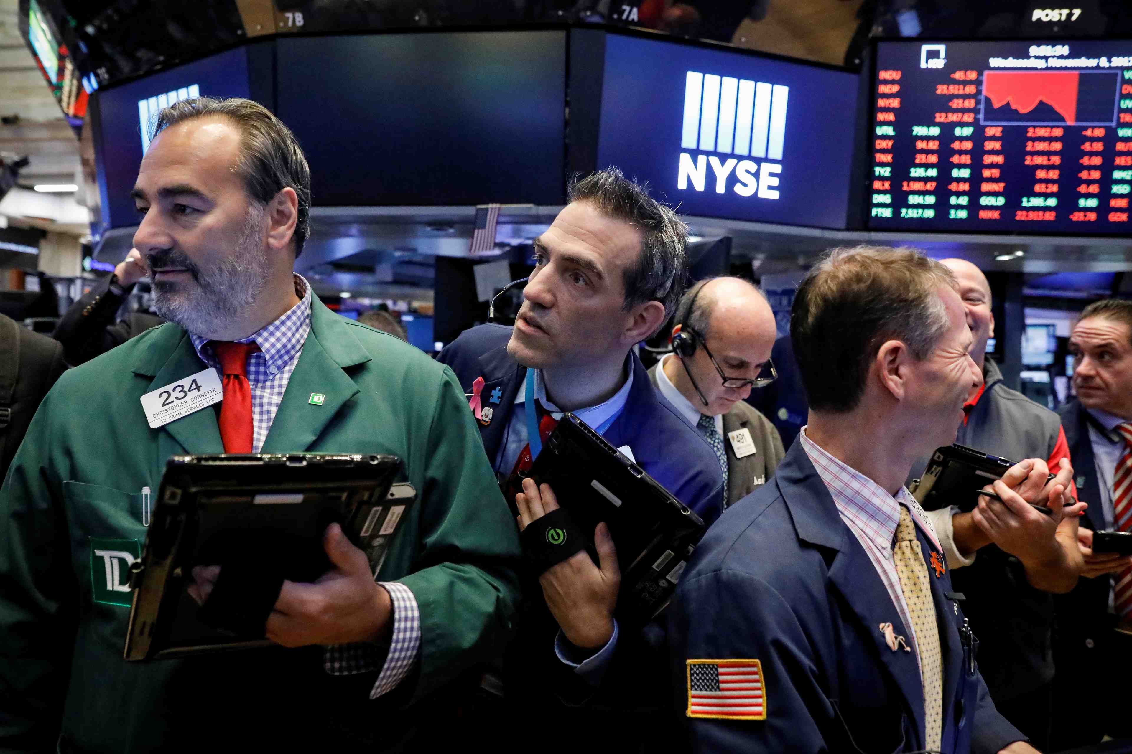La bourse de new york finit en baisse