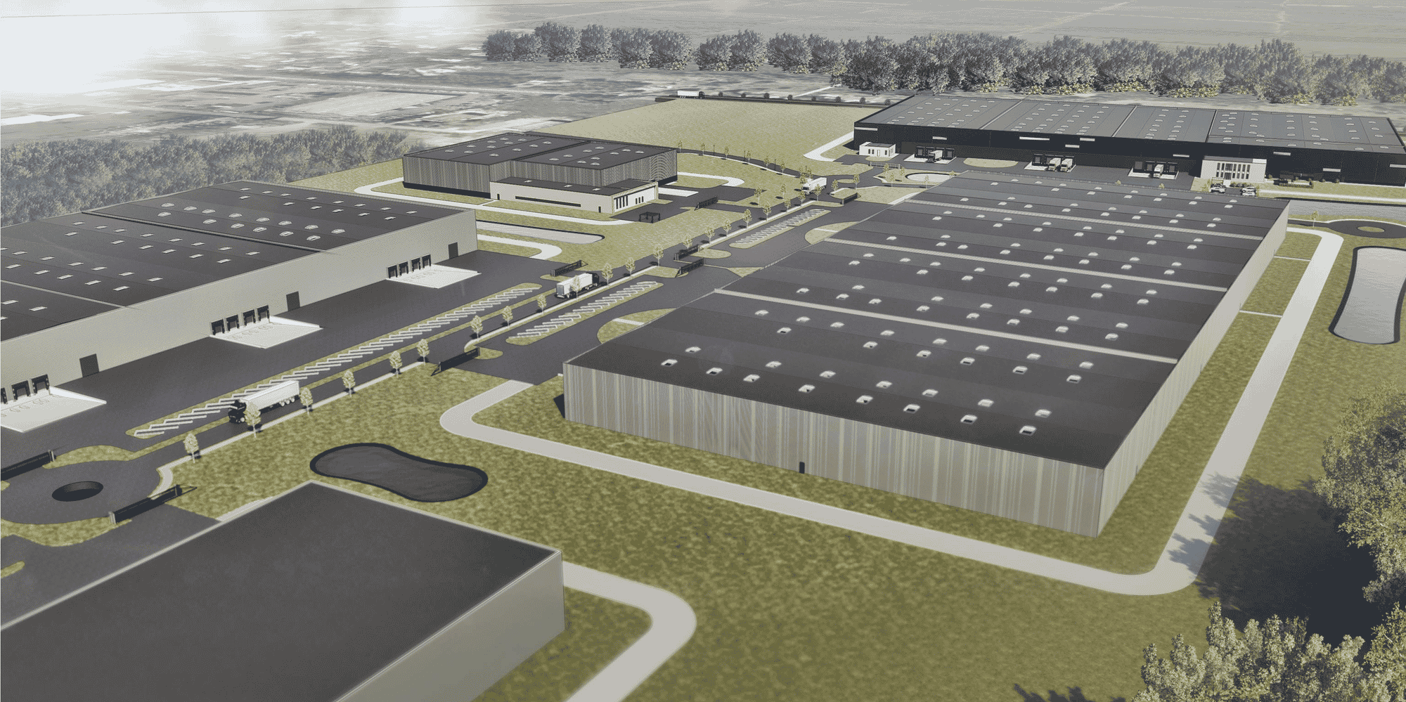 Le Parc logistique du Médoc, porté par GSE et Cushman & Wakefiled, est implanté à Arsac, dans le Médoc (Gironde).