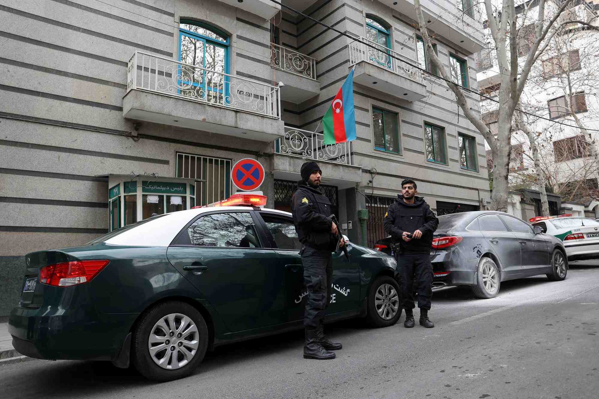 L'ambassade d'azerbaidjan a teheran, en iran