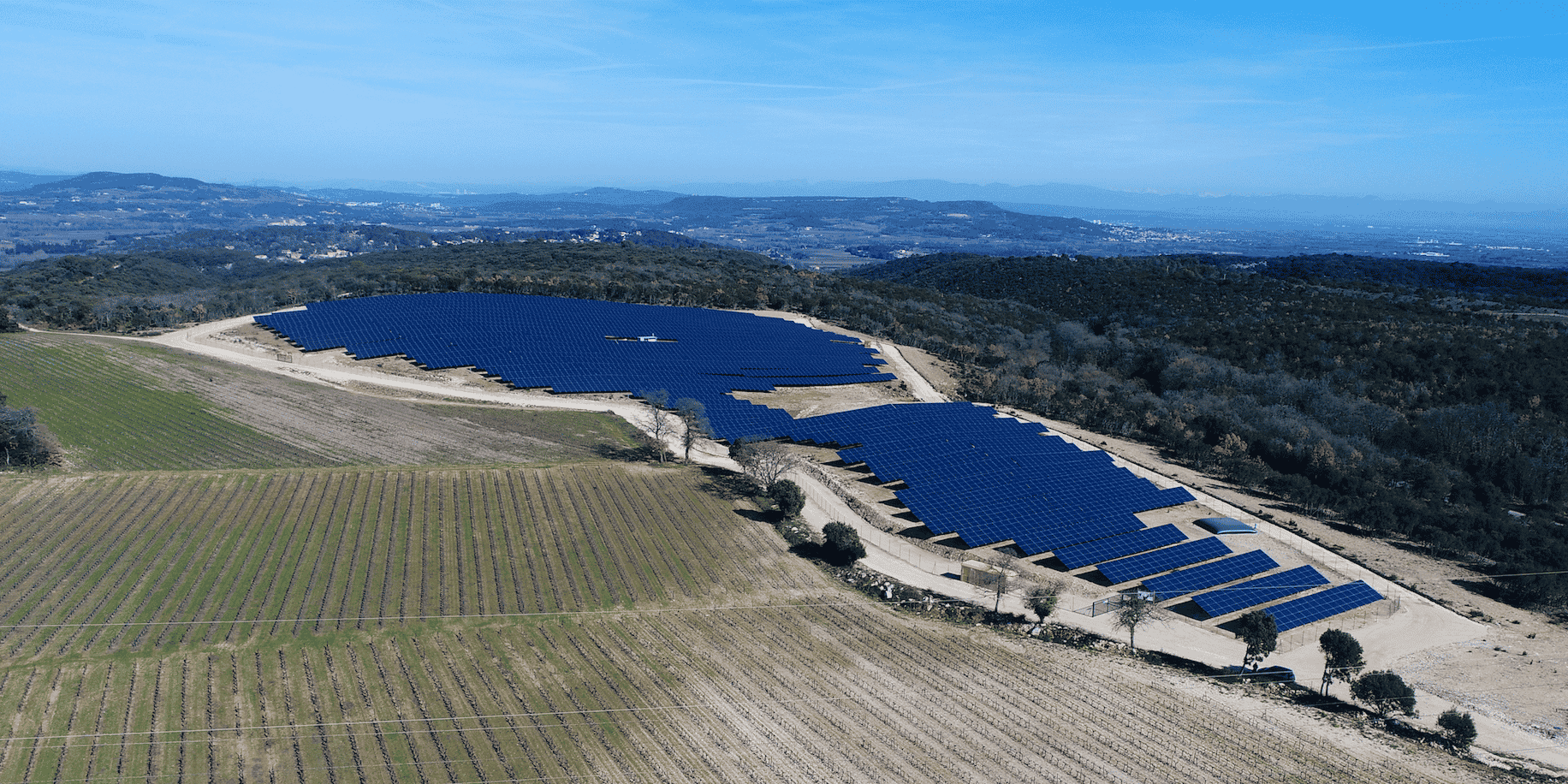 Centrale photovoltaïque Soleil de Gaujac, au nord de Nîmes, développée par VSB Energies Nouvelles.