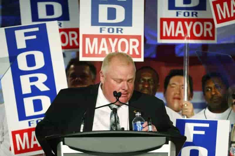 Le maire de Toronto va faire une pause