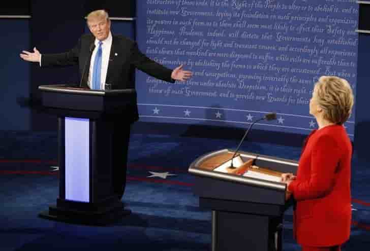 Le debat a peu joue sur l'ecart clinton-trump