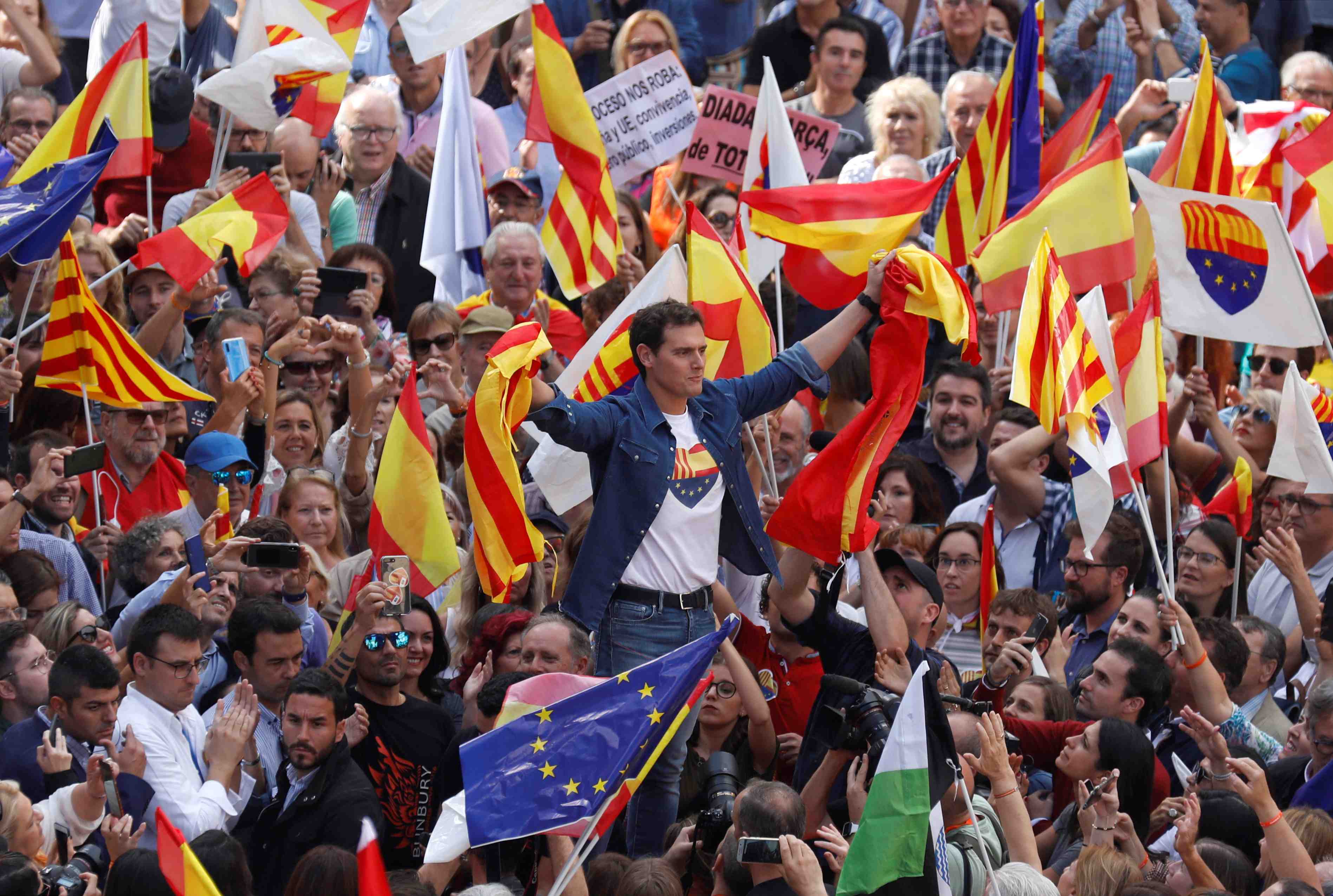 Rassemblement contre l'independance a barcelone