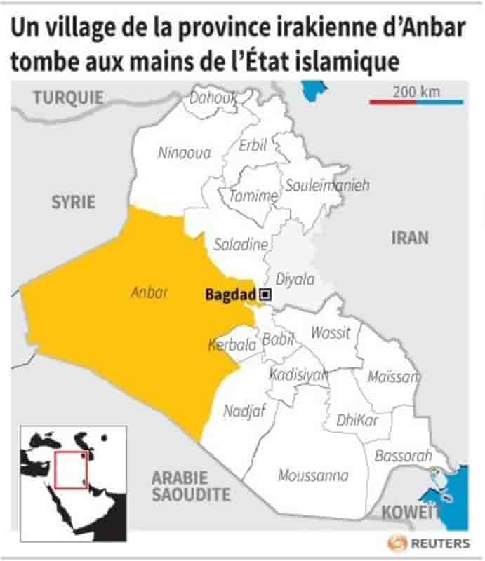 L'EI s'empare d'un village de la province irakienne d'Anbar