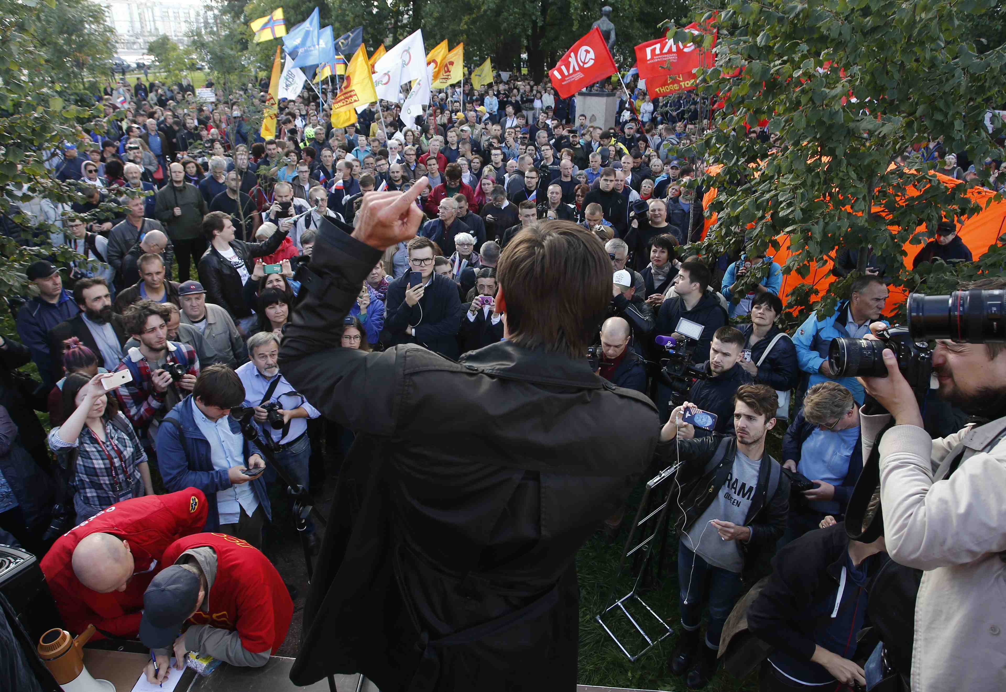 Nouvelle manifestation contre la reforme des retraites en russie