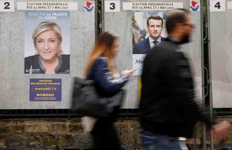 Moins d’un francais sur trois satisfait par le duel macron-le pen