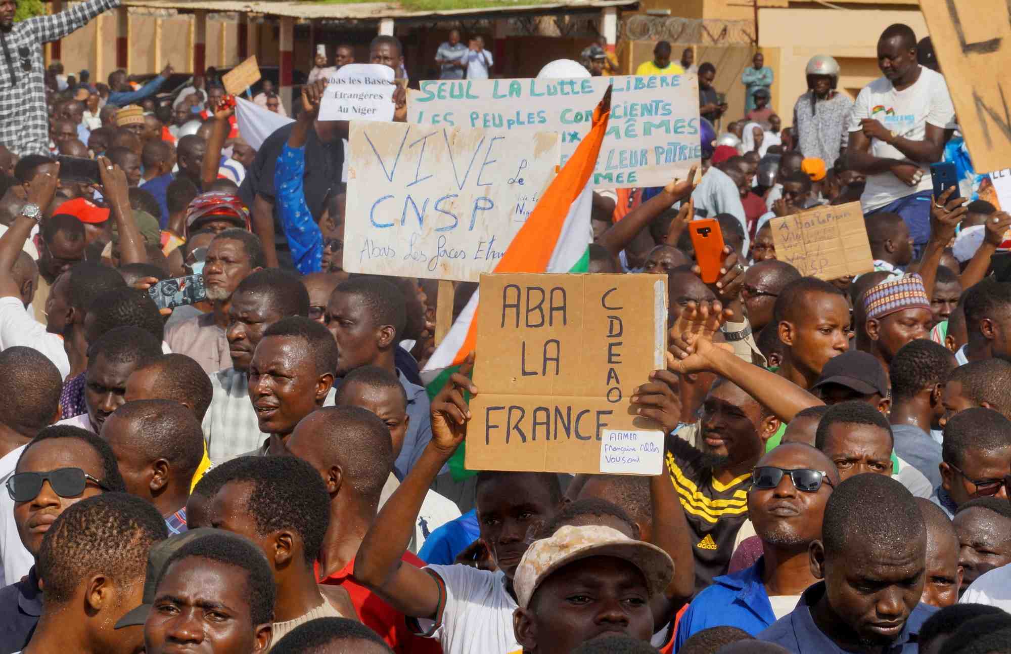 Des manifestants a niamey, au niger