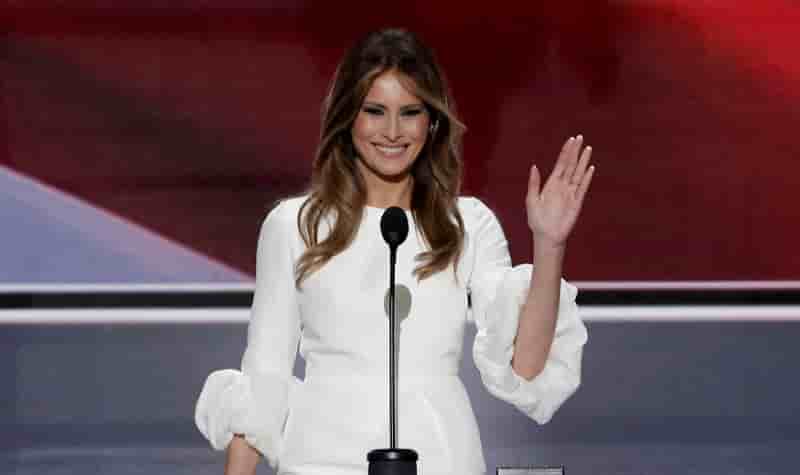 Meania trump reprend les mots de michelle obama