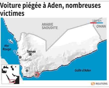 Voiture piegee a aden, de nombreuses victimes