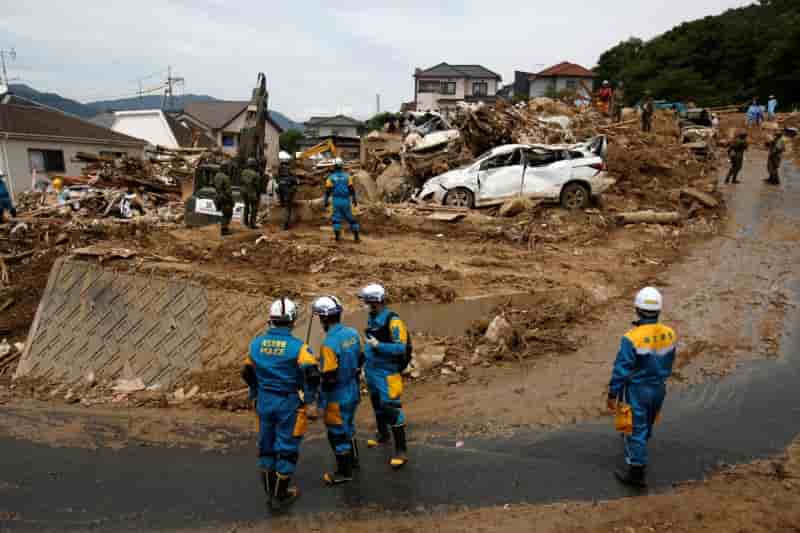 Le bilan des intemperies au japon s'alourdit, au moins 161 morts