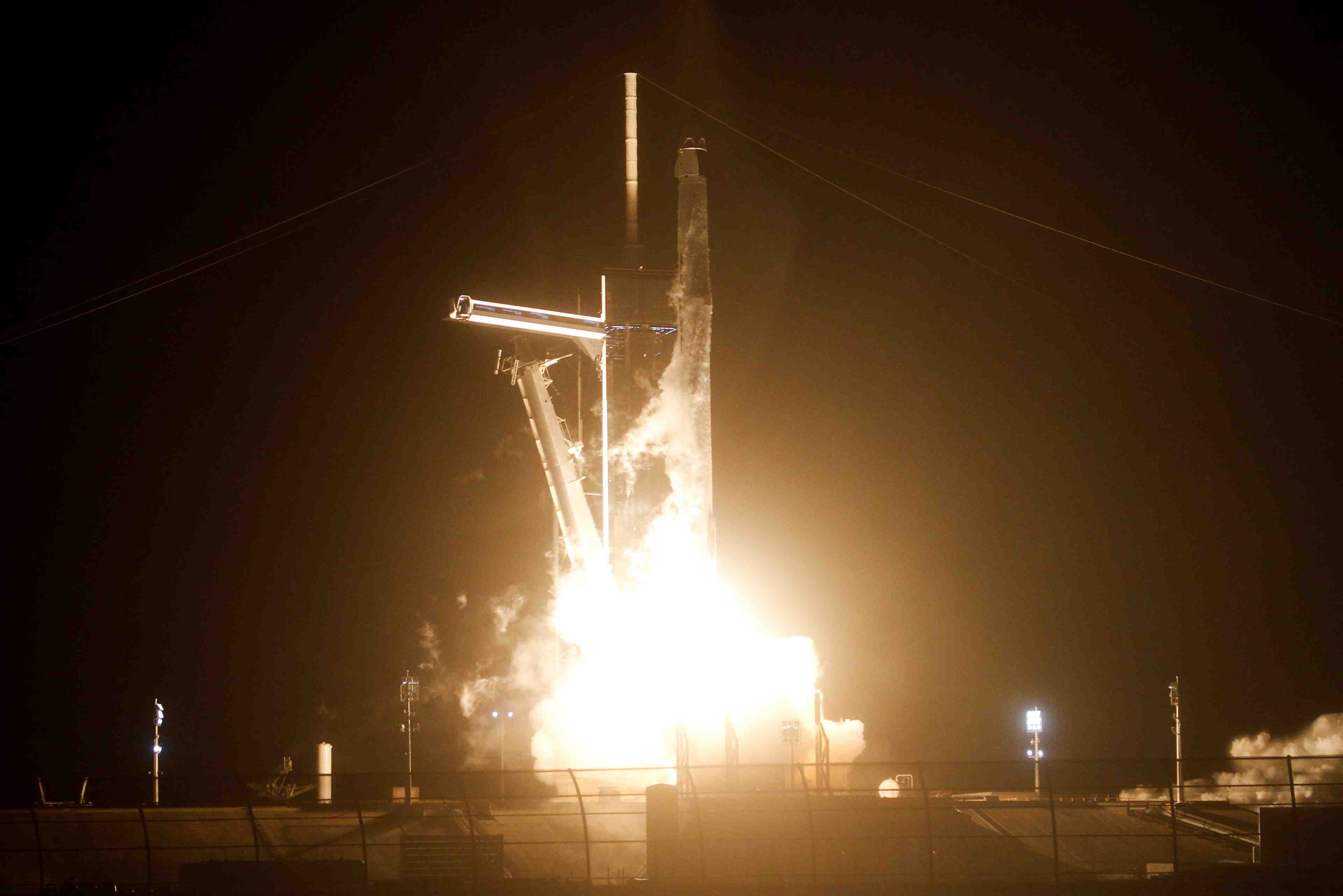 La mission crew-3 de la nasa s'est envolee vers l'iss