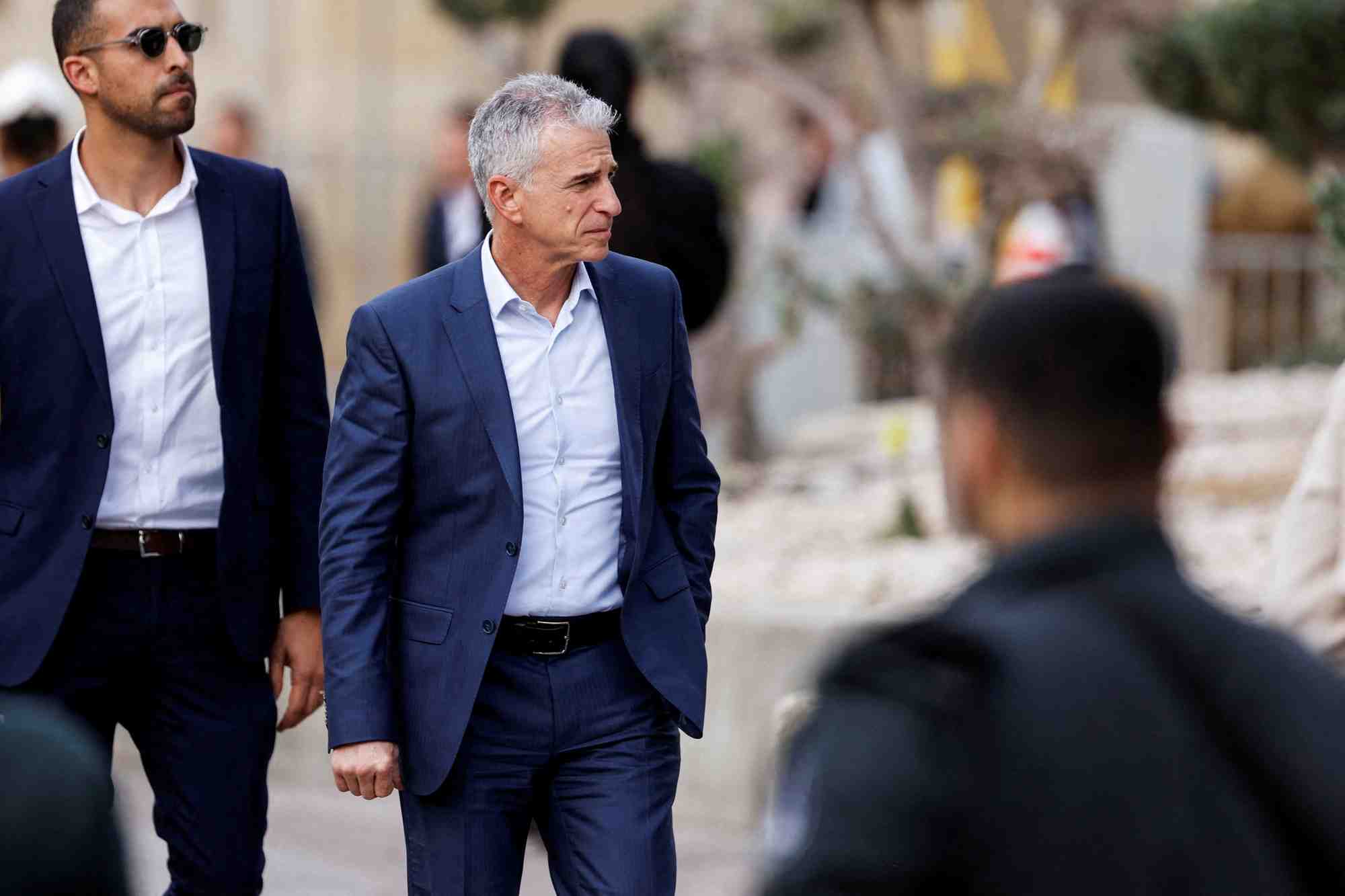 David barnea, chef du mossad au ministere israelien de la defense a tel aviv
