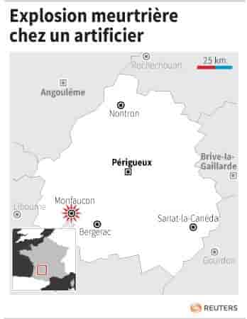 Explosion meurtriere chez un artificier
