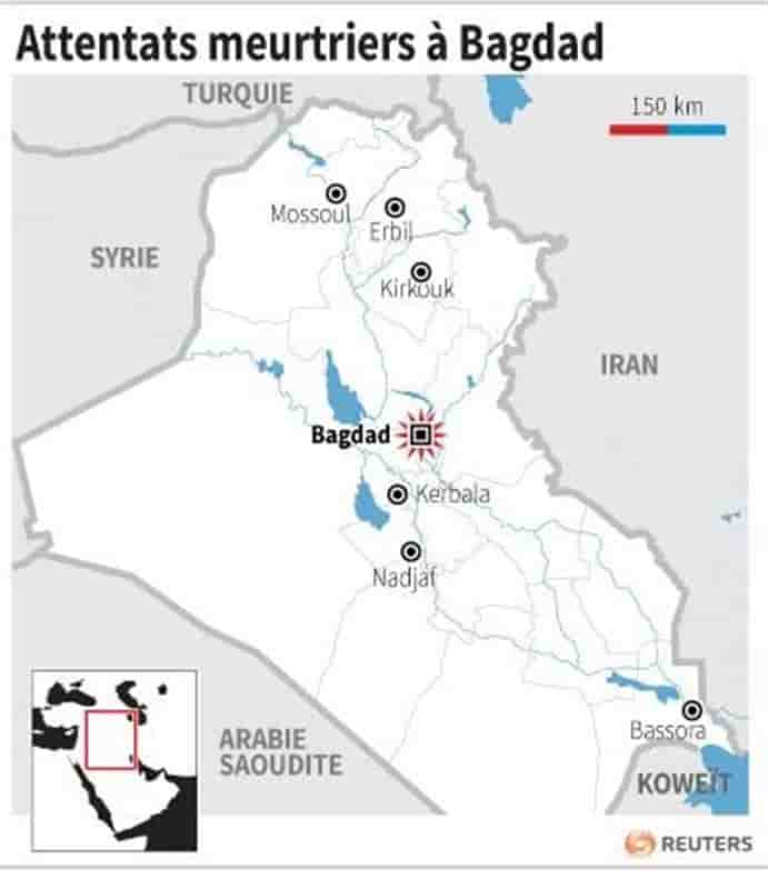 Des attentats font 19 morts à Bagdad