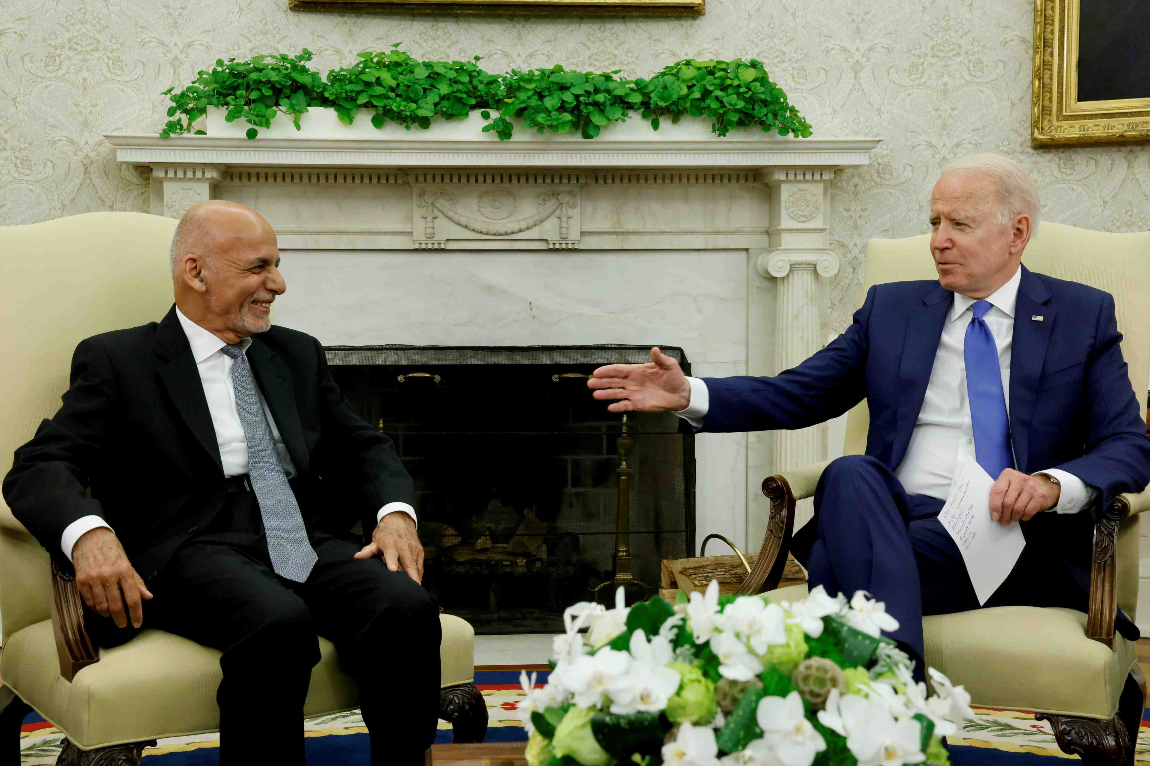 Biden reitere le soutien des etats-unis au president afghan, dit la maison blanche