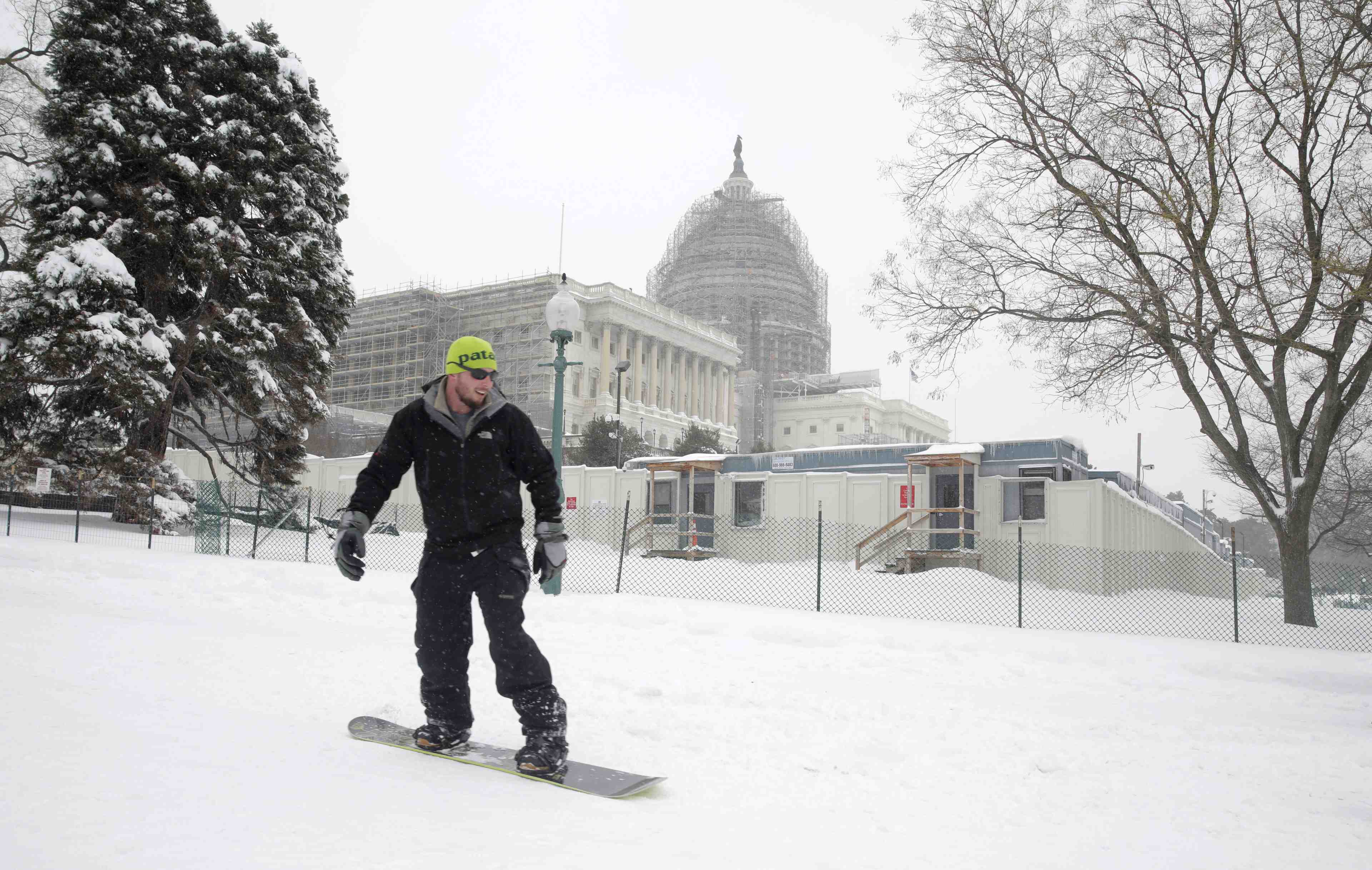 Tempete de neige geante sur l'est des etats-unis