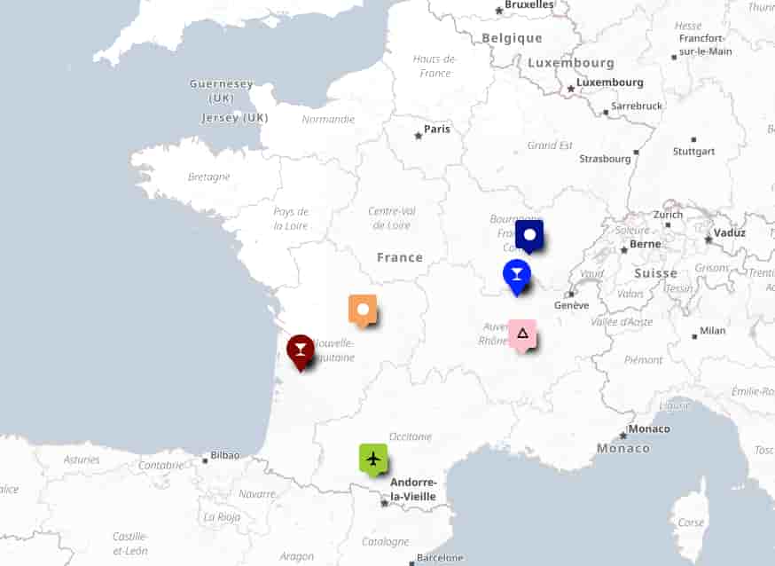 La carte de l’actualité économique.