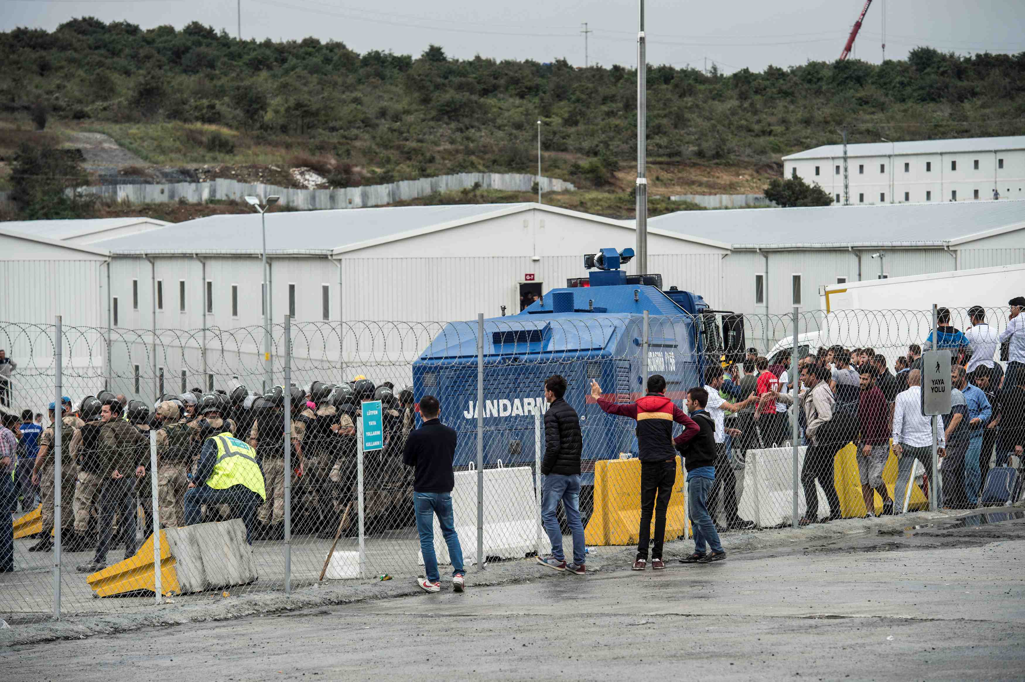 Nouvelles manifestations en vue sur le chantier de l'aeroport d'istanbul