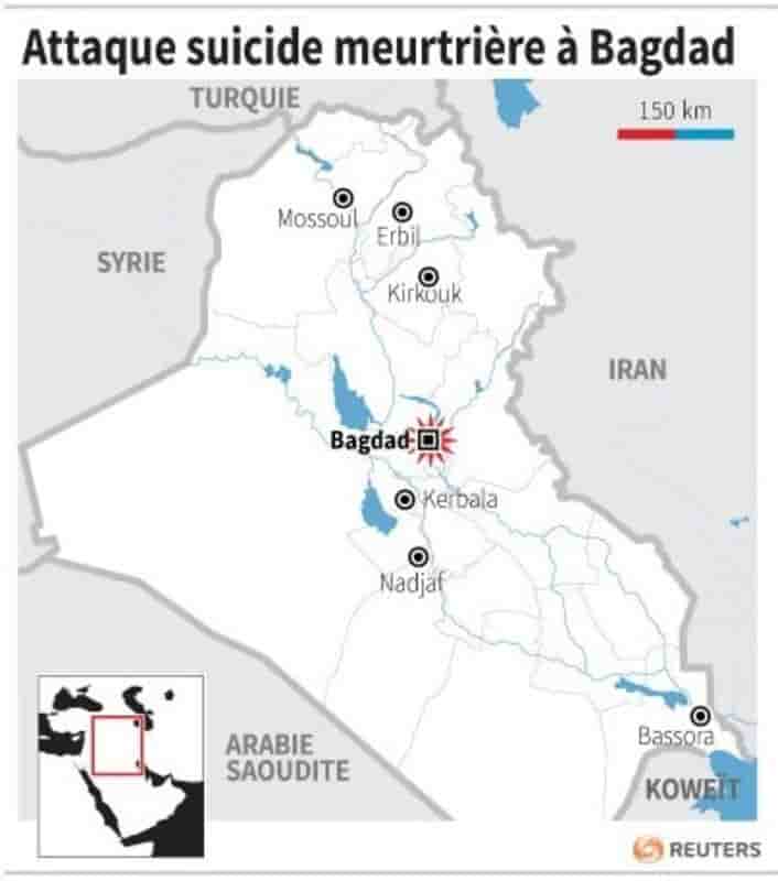 Attentat suicide devant une mosquée chiite de Bagdad, 19 morts