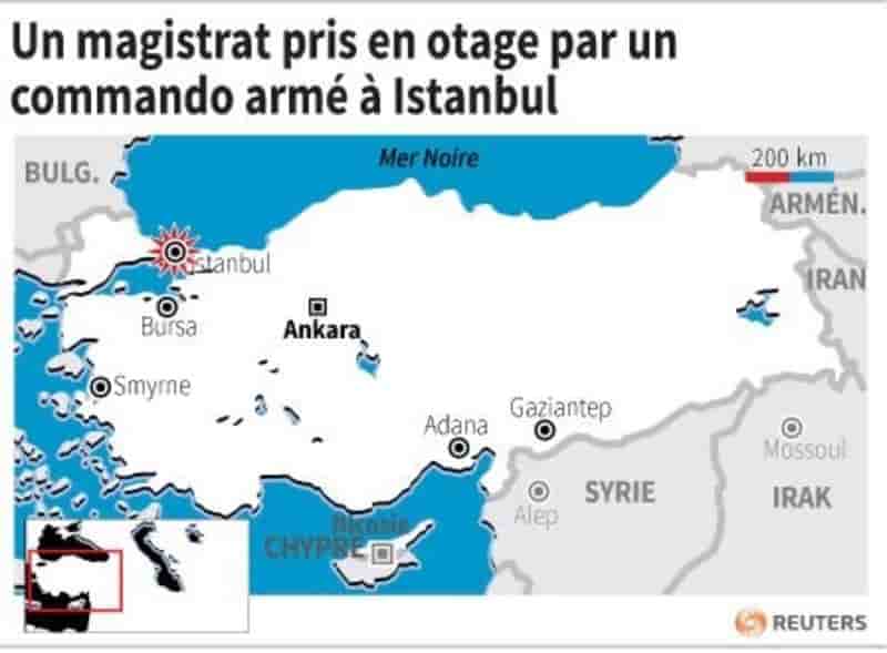Un magistrat pris en otage a istanbul