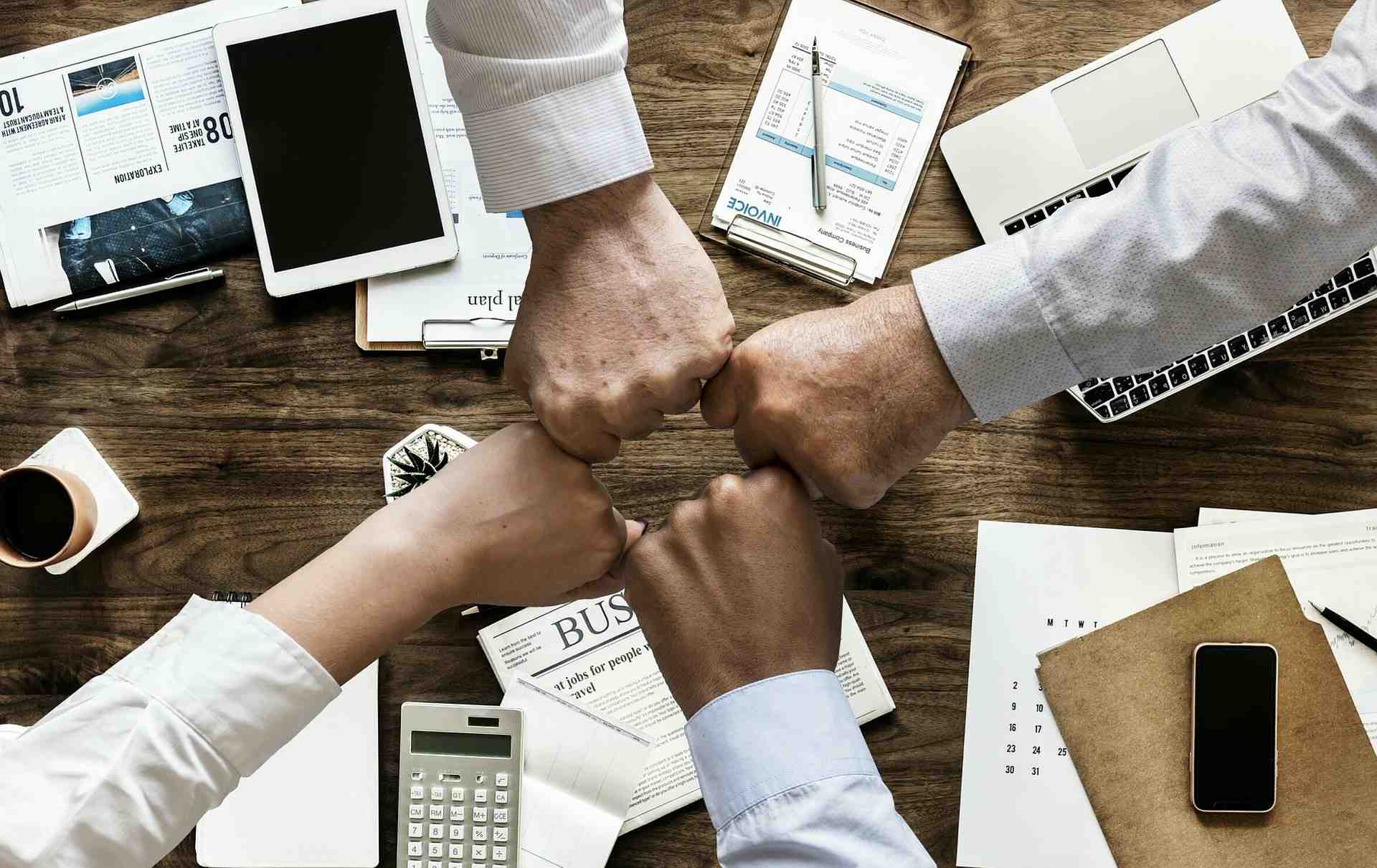 équipe de travail, bureau, management