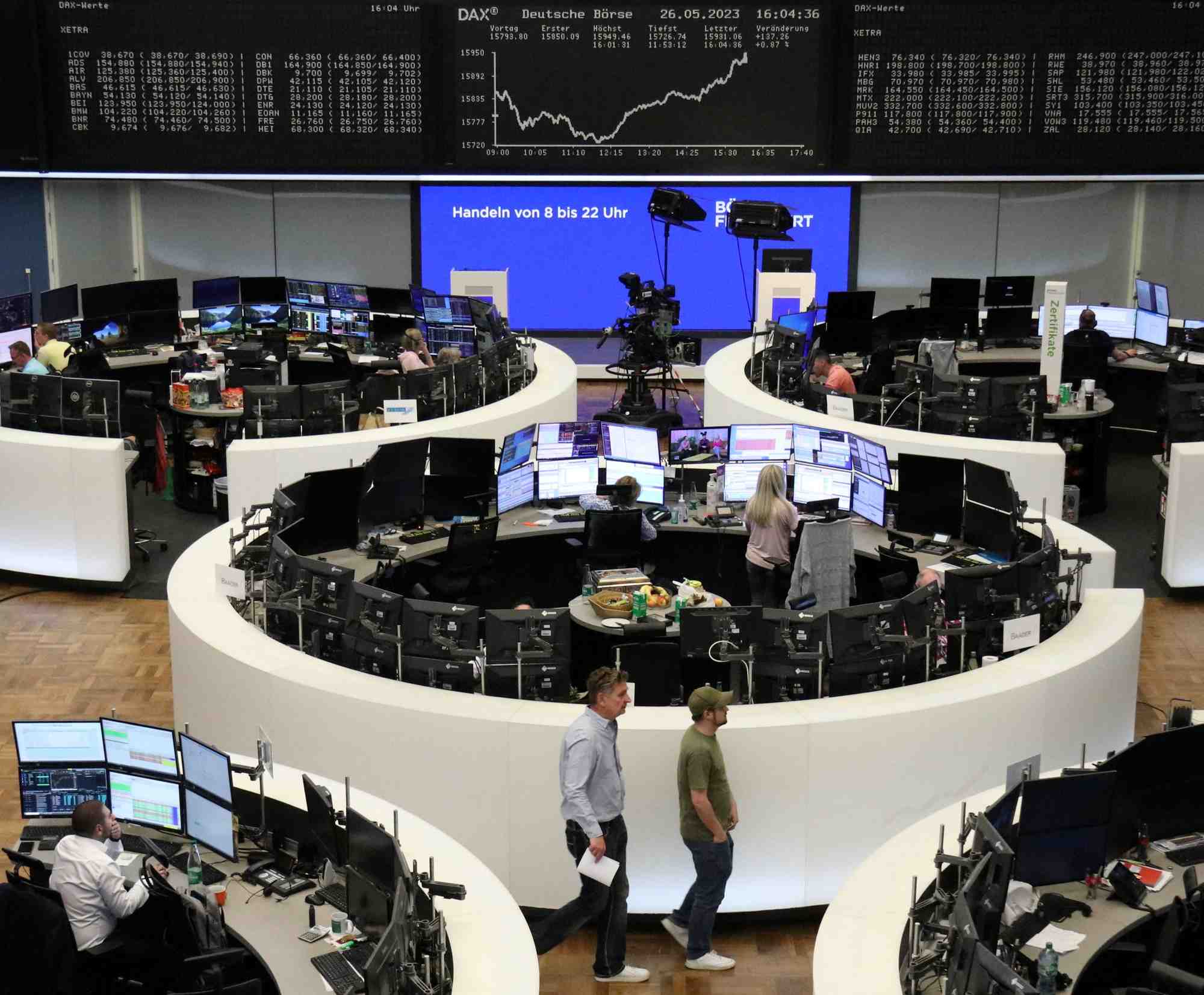 Le graphique de l'indice boursier allemand dax