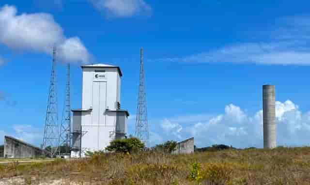 Le portique mobile d'Ariane 6, un ouvrage en structure métallique de plus de 8.000 tonnes et 89 m de haut (pas de tir ELA4)